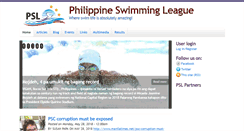 Desktop Screenshot of philippineswimmingleague.com