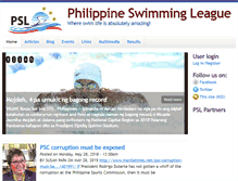 Tablet Screenshot of philippineswimmingleague.com